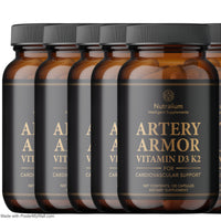 Artery Armor Vitamin D3 K2 Supplement 5000 IU D3 & 100 mcg MK-7 K2 – 120 Count