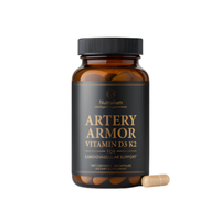 Artery Armor Vitamin D3 K2 Supplement 5000 IU D3 & 100 mcg MK-7 K2 – 120 Count
